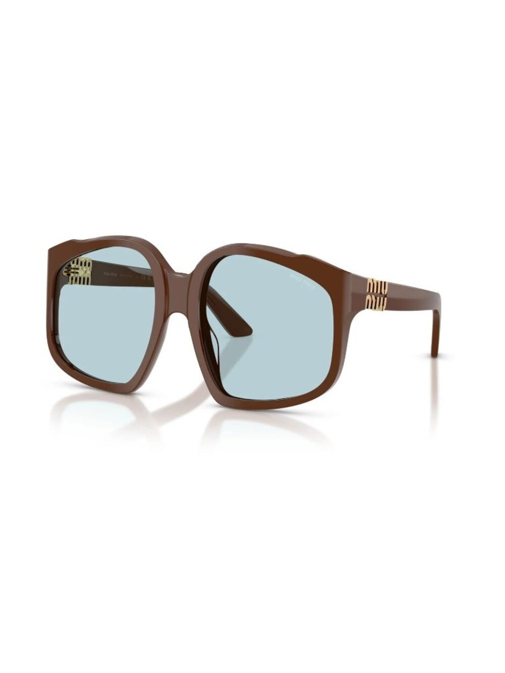 NEW MIU MIU OVERSIZED SUNGLASSES MUA07S 24D20R WOMEN MU A07S, SMU A07 EYEWEAR